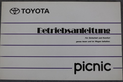 Toyota picnic manuale uso - manuale,