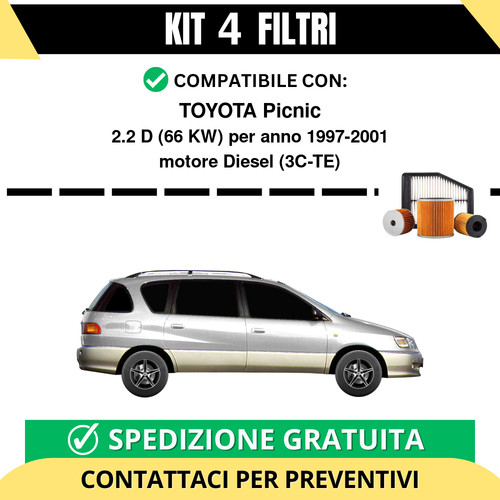 Kit filtri tagliando per - 4,