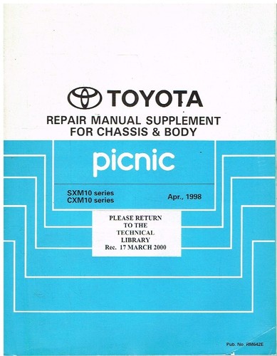 Toyota picnic mk1 sxm10 cxm10 - picnic,